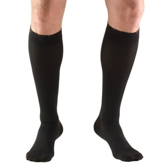 7XL Extra Large Opaque Mens Compression Stockings 20-30 mmHg - Black,  7X-Large