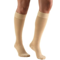 Truform Stockings, Knee High, Closed Toe, Dot Top: 30-40 mmHg, Beige, Small