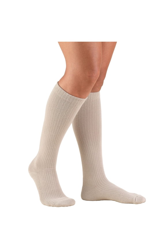 Truform Women's Socks Cushion Foot Active Casual Style: 15-20 mmHg L TAN (1963TN-L)
