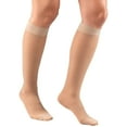 thumbnail image 1 of Truform Women's Stockings Knee High Sheer Diamond Pattern: 15-20 mmHg XL NUDE (1783ND-XL), 1 of 7
