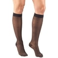 thumbnail image 1 of Truform Women's Stockings, Knee High, Sheer, Dot Pattern: 15-20 mmHg, Charcoal, X-Large, 1 of 6