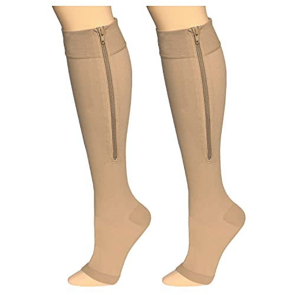 Truform Zipper Compression Stockings, .. 1520 mmHg Medical Socks