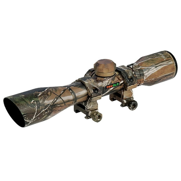 Truglo 4x32 Crossbow Scope Camo W  Rings Tg8504c3