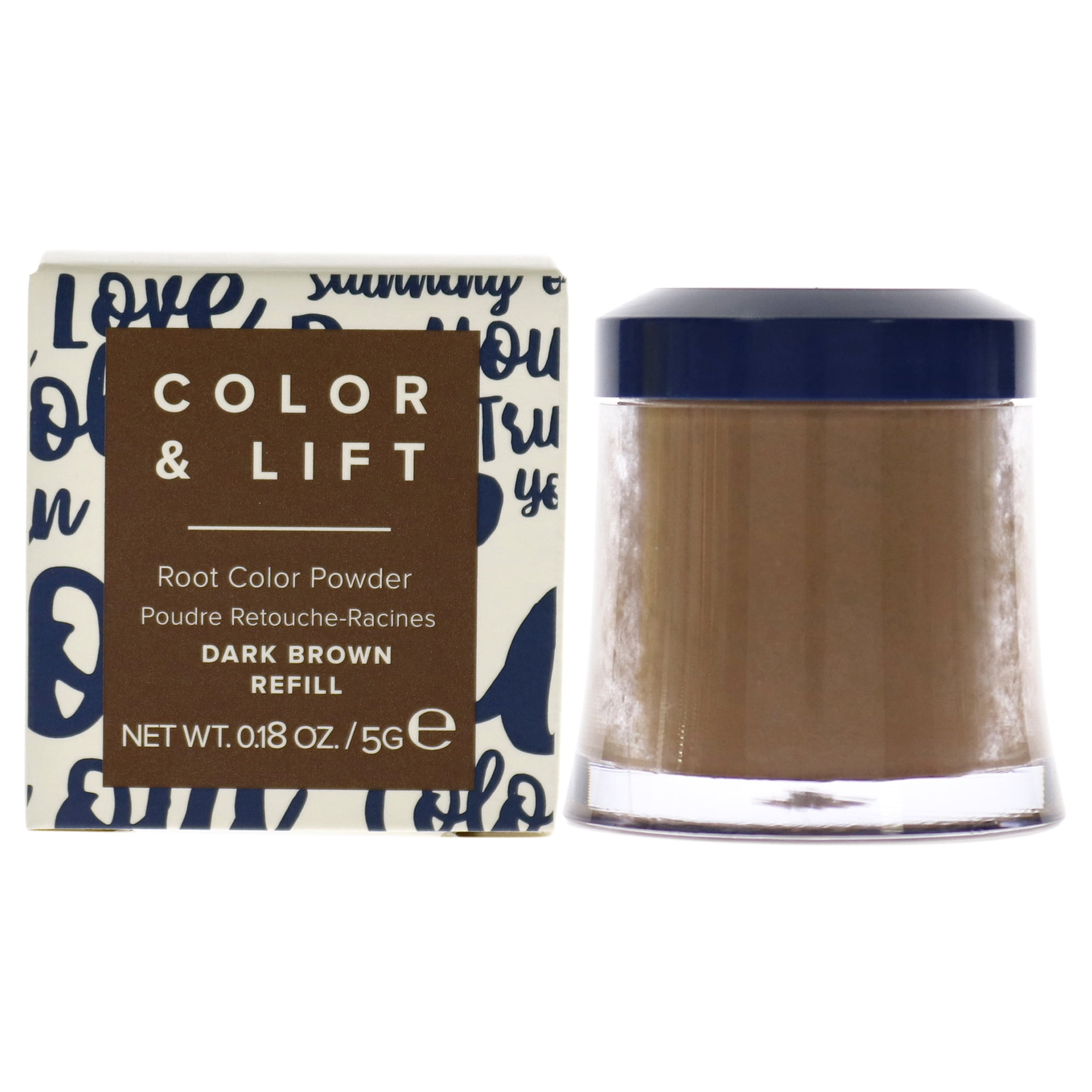 Truhair Color and Lift Root Color Powder - Dark Brown, 0.18 oz Hair ...