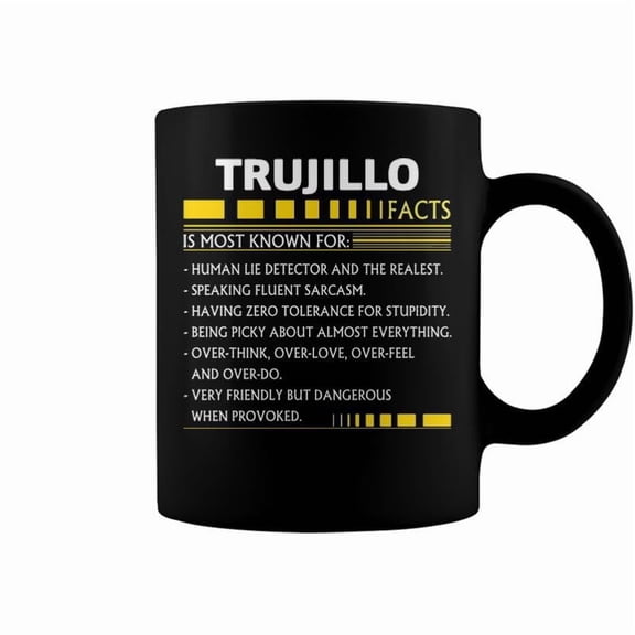 Trujillo Name Gift Trujillo Facts Coffee Mugs