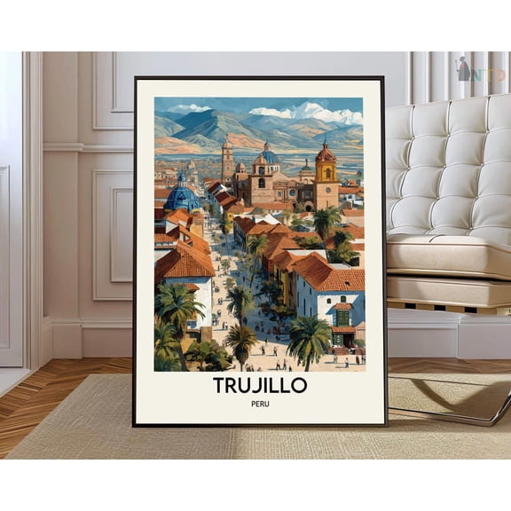 Trujillo Peru Colonial City Poster Unframed Paper Print