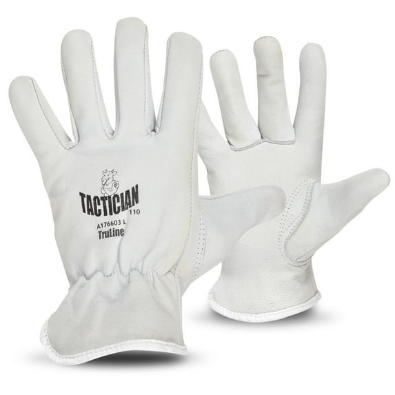 Truline Let's Fix It High Protection Gloves, White, 1 Pair, Size L