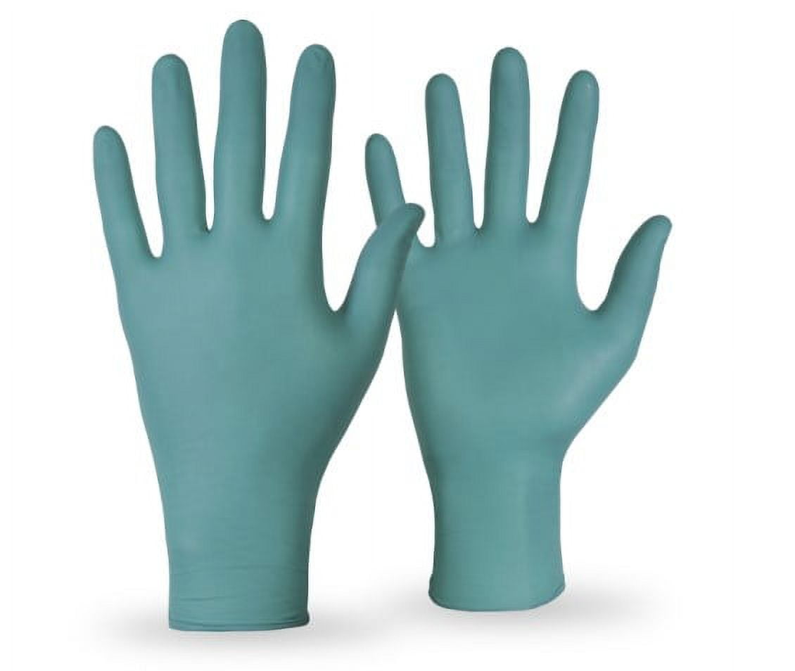 Truline Percept 6 Mil Green Nitrile Gloves Industrial Grade PowderFree