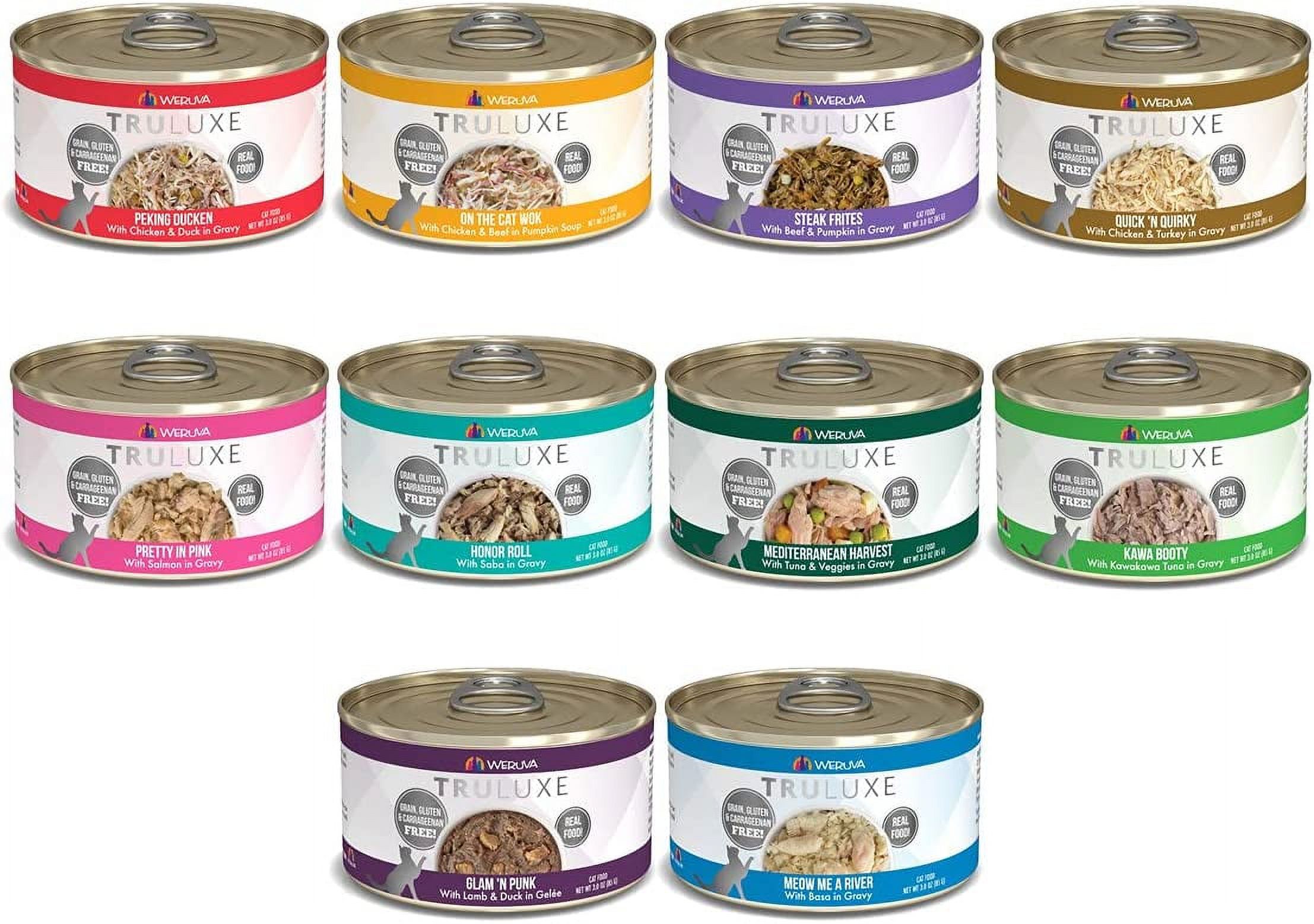 Truluxe Canned Cat Food Grain Free Variety Pack, 3 Ounce Cans Pack of