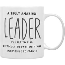A Truly Amazing Leader is Hard to Find Coffee Mugs Mug,Best Leader Mentor Supervisor Gifts,Inspirational Leadership Double Side Printed Ceramic Mug Cup 11Ounce