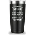 thumbnail image 1 of A Truly Amazing Nurse is Hard To Find Travel Mug Tumbler.Nurse Gifts for Friend Daughter Men Women.Funny Nurses,Nurse Appreciation,Nursing School Graduation Gifts.(20 oz Black), 1 of 6