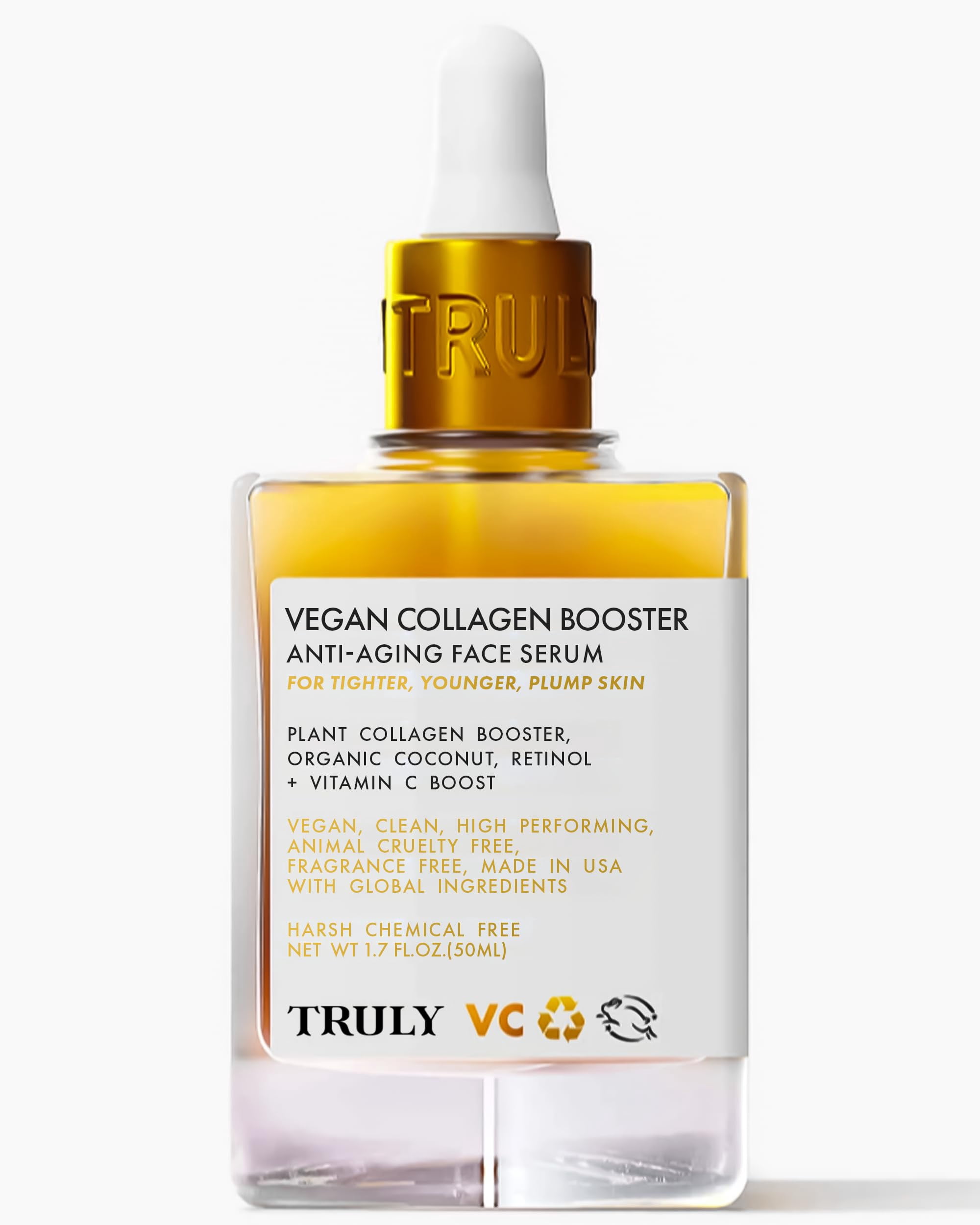 Truly Beauty Vegan Collagen Booster Anti-Aging Serum with Retinol ...