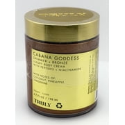 Truly Cabana Goddess Shimmer + Bronze Luxury Body Cream with Peptides & Niacinamide, 6.7 fl oz