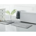 thumbnail image 1 of Truly Calm Antimicrobial 2 Piece Memory Foam Light Grey Polyester 2-Piece 17x24 Mat Set, solid themed, for Men and Women, OEKO-TEX Certified Confidence, 1 of 5