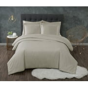Truly Calm Antimicrobial Khaki Full/Queen 3 Piece Duvet Set