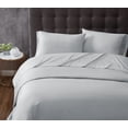 thumbnail image 1 of Truly Calm Antimicrobial Sheet Sets Grey Polyester 4-Piece Full Sheet Set, solid color themed, for Men and Women, OEKO-TEX Certified Confidence, 1 of 7