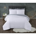 thumbnail image 1 of Truly Calm Antimicrobial White/Grey 5-Piece Twin Bed in a Bag, Solid Casual themed, Adult Bedding, OEKO-TEX Certified, 1 of 5