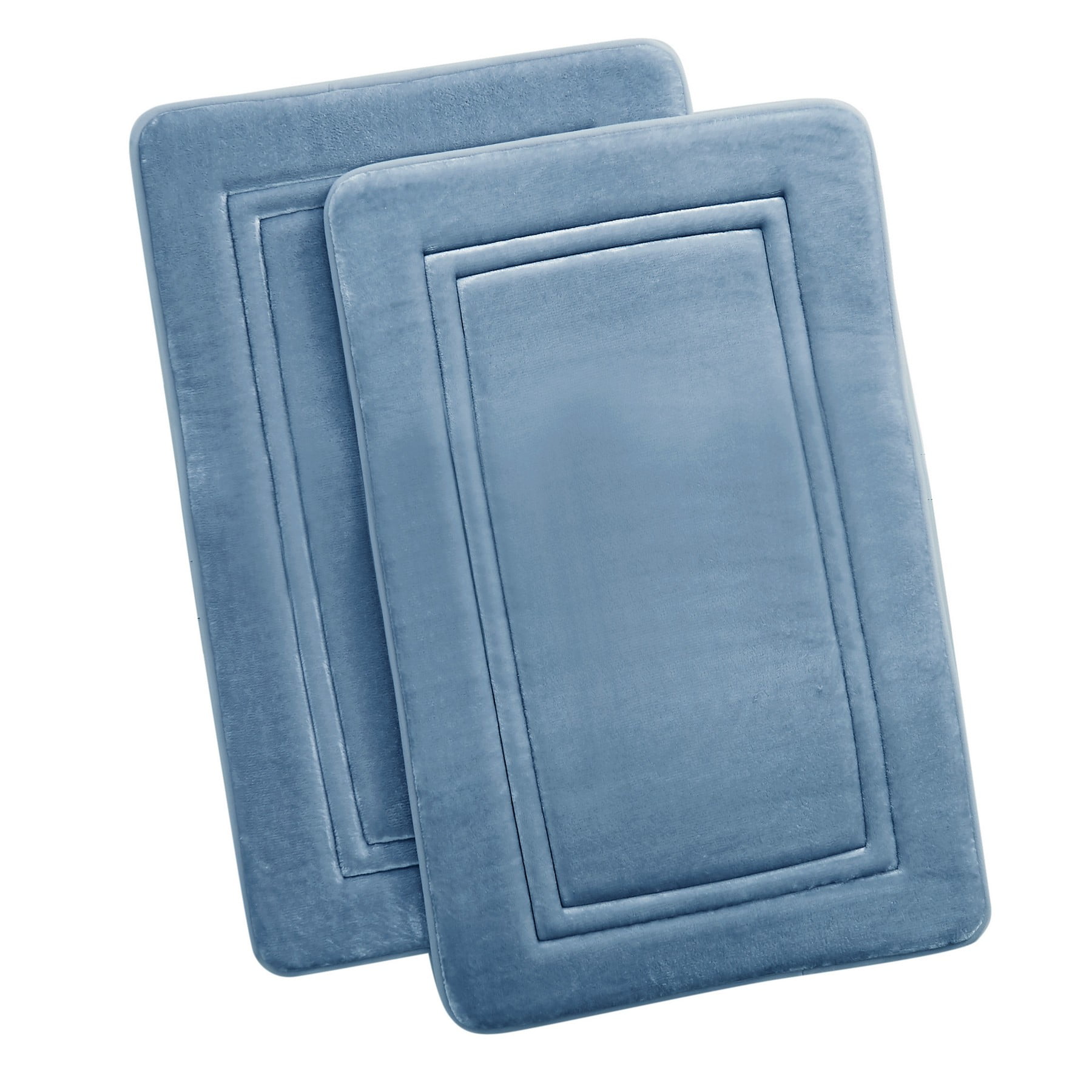 20x34 Antimicrobial Bath Mat Blue - Threshold™