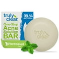 thumbnail image 1 of Truly Clear: One-Step Acne Solution Bar - Plant Based Soap, 1% Salicylic Acid, Hyaluronic Acid, Face & Body Cleansing, Non-Drying Skincare Treatment, 1 of 10