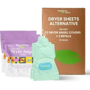 Truly Free Dryer Angel Natural Dryer Sheets Alternative Pack of 2