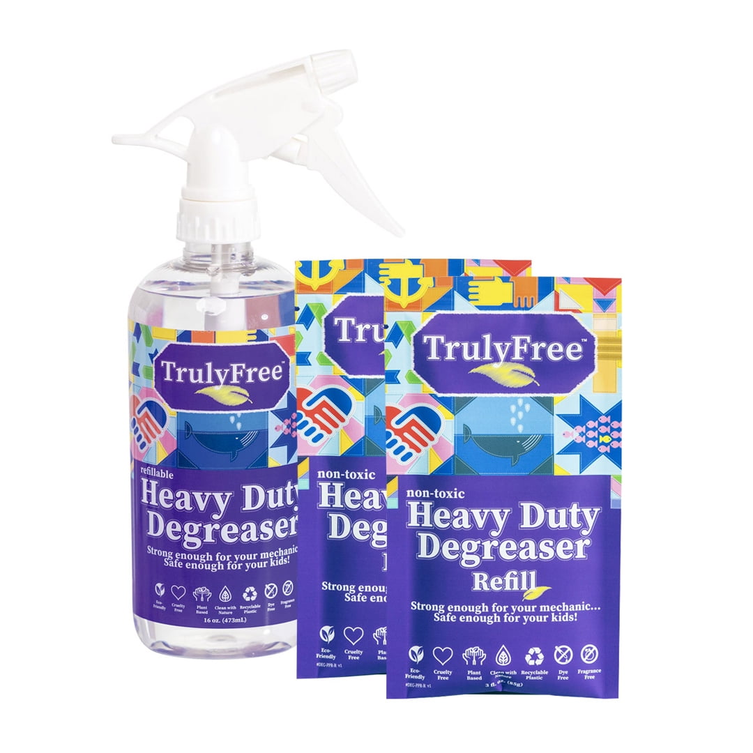 Truly Free Heavy Duty Degreaser (2Pack); Powerful Grease Remover; No