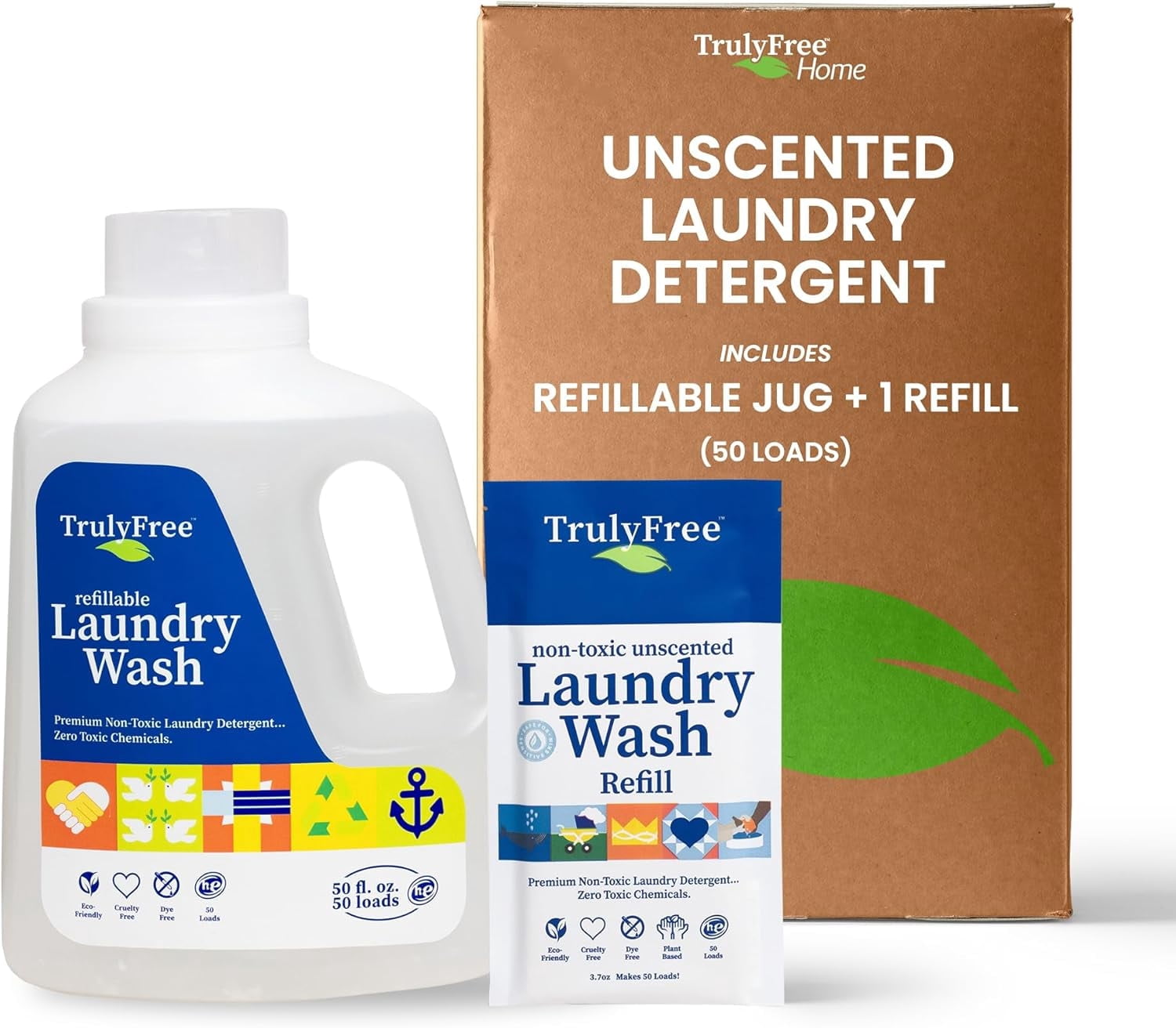 Truly Free Laundry Wash Detergent for Sensitive Skin | Gentle & Safe ...
