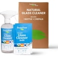 thumbnail image 1 of Truly Free Natural Glass Cleaner with 1 Refillable Empty Bottle & 2 Refills, 16 oz, 3 Count, 1 of 9