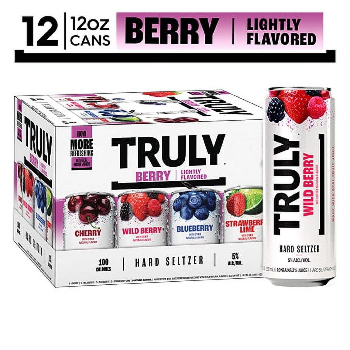 Truly Wild Berry Hard Seltzer - 6pk/12 fl oz Slim Cans