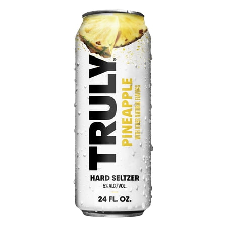 Truly Hard Seltzer Pineapple, 24 fl oz Aluminum Can, 5% ABV