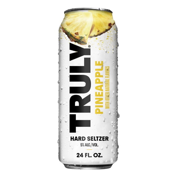 Truly Hard Seltzer Pineapple, 24 fl oz Aluminum Can, 5% ABV