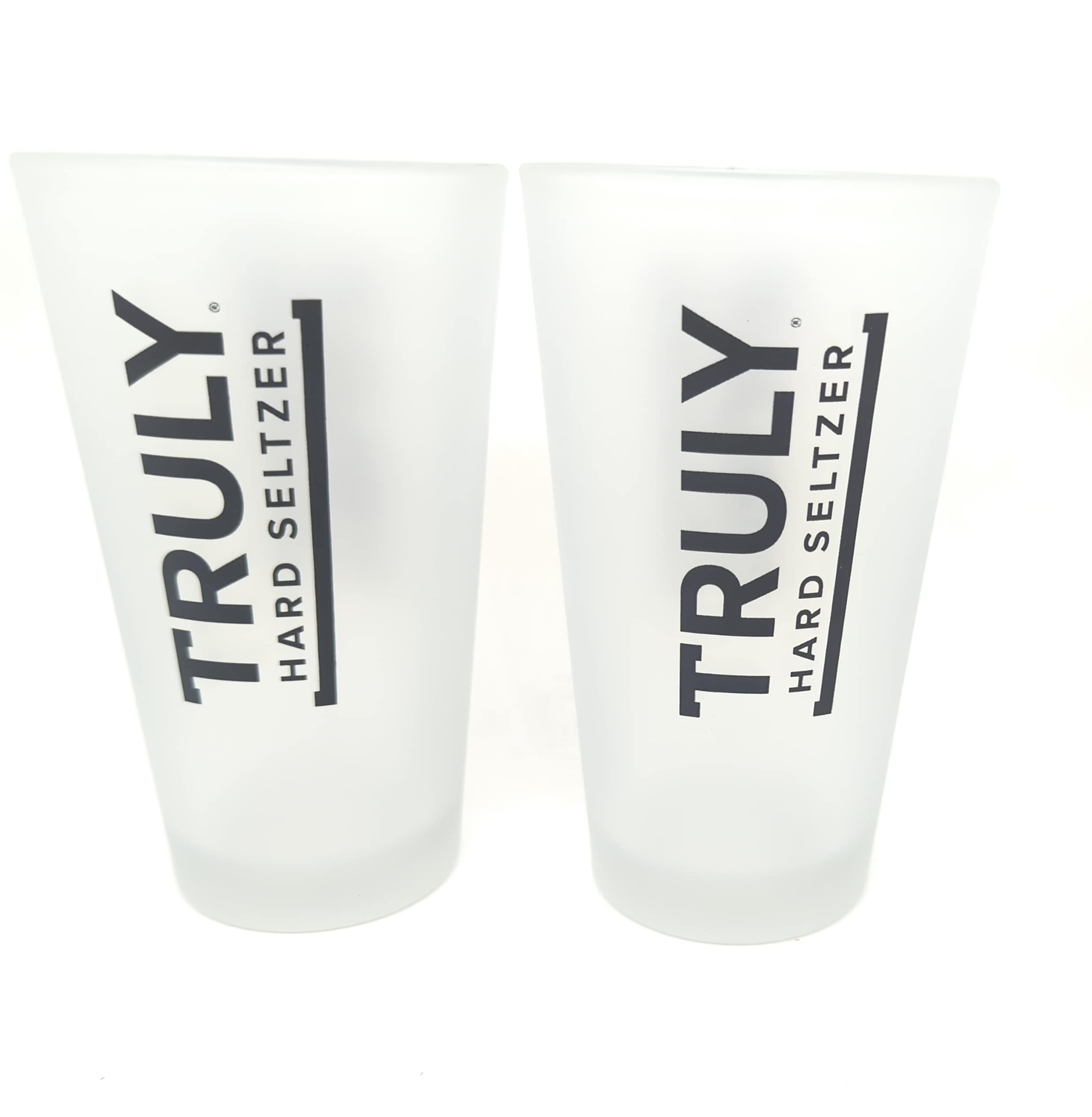 Truly Hard Seltzer Signature Frosted Pint Glass - Set of 2