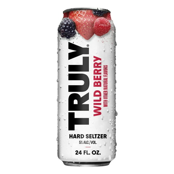 Truly Hard Seltzer Wild Berry, 24 fl oz Aluminum Can, 5% ABV