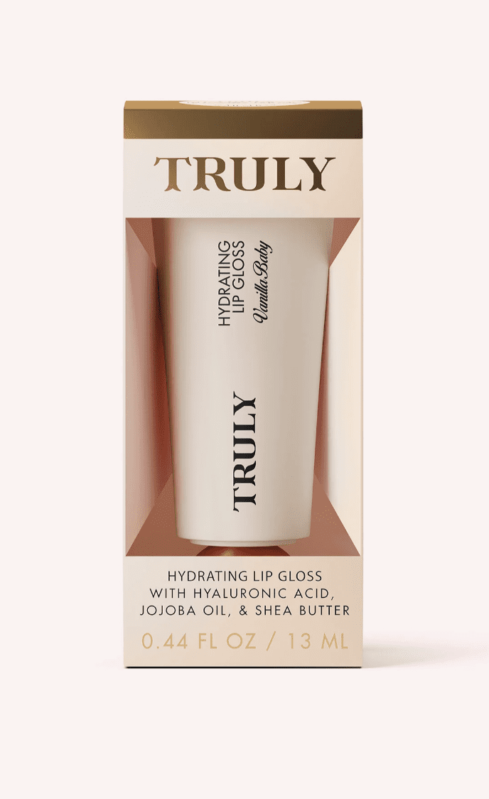 Truly Hydrating Lip Gloss Vanilla Baby 0.44 fl oz | Glossy Moisturizing Lip Gloss