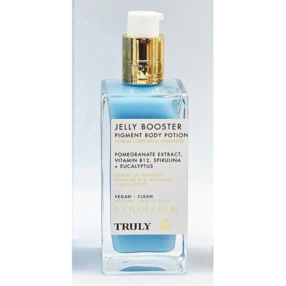 Truly Jelly Booster Pigment Body Potion with Vitamin B12, Spirulina & Eucalyptus, 3.1 fl oz
