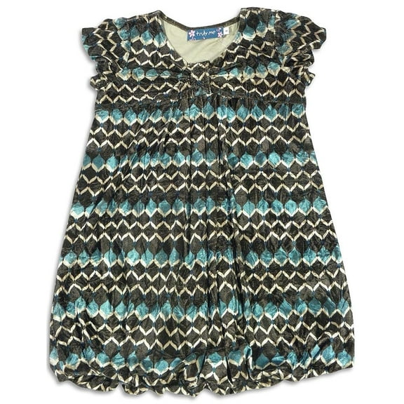 Truly Me by Sara Sara Party and Everyday Dresses - 5 Styles 26412-6 (Black Velour Print)