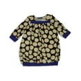 thumbnail image 1 of Truly Me by Sara Sara Short Sleeve Party and Everyday Dresses - 3 Styles 26408-5 (Black Gold Circles), 1 of 3