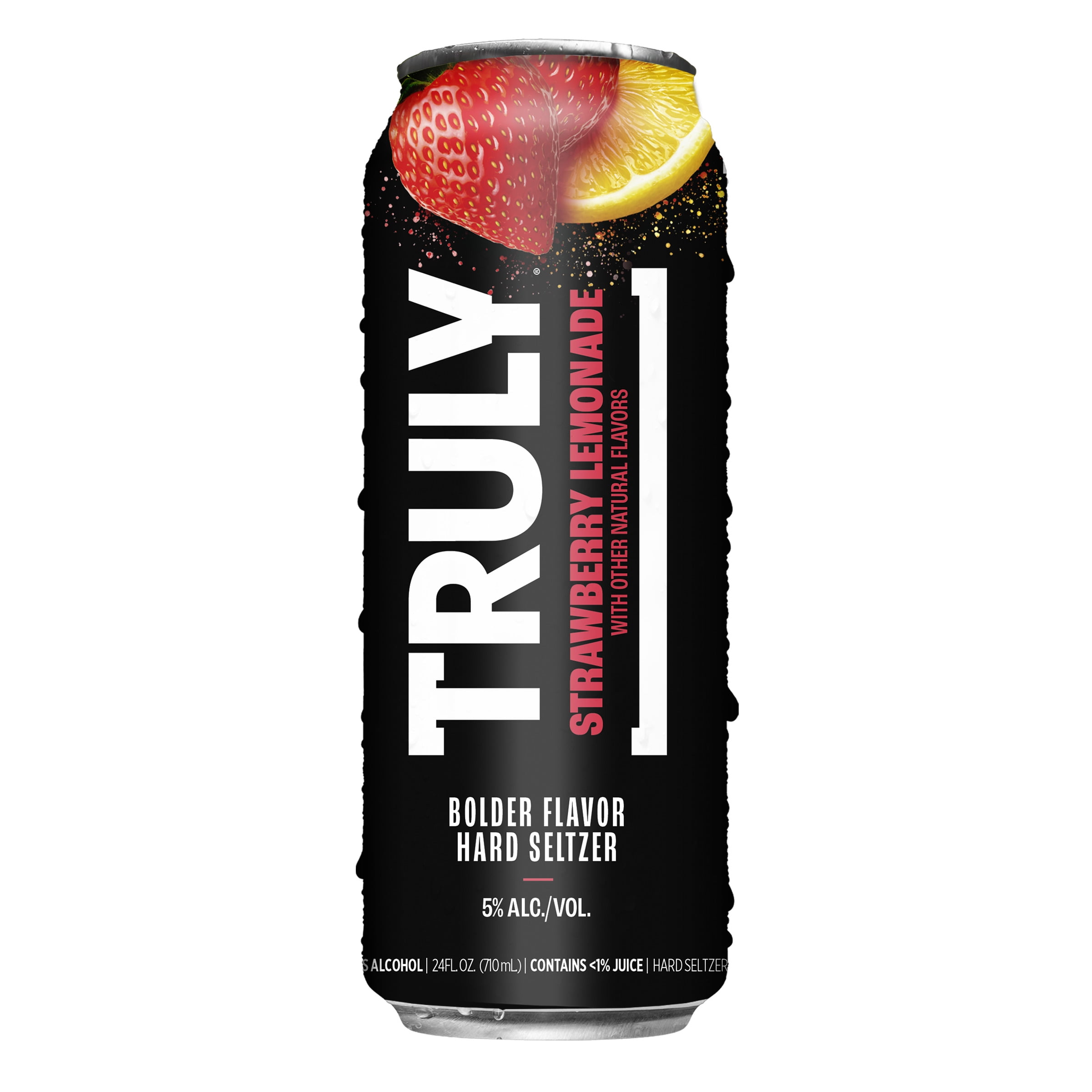 Truly Seltzer Strawberry Lemonade, 24 fl oz Aluminum Can, 5% ABV