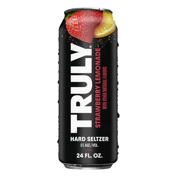 Truly Hard Seltzer Strawberry Lemonade, 24 fl oz Aluminum Can, 5% ABV