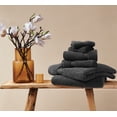 thumbnail image 1 of TRULY SOFT Cloud Solid Black 6 Piece Towel Set, Solid Color, Oeko-TEX Certified, 1 of 6