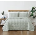 thumbnail image 1 of Truly Soft Cozy Gauze Quilt Set Grey Polyester 3-Piece Full/Queen Quilt Set, solid themed, for Men and Women, OEKO-TEX Certified Confidence, 1 of 10