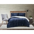 thumbnail image 1 of Truly Soft Cuddle Warmth Comforter Sets Indigo Polyester 3-Piece Full/Queen Comforter Set, solid color themed, for Men and Women, OEKO-TEX Certified Confidence, 1 of 9