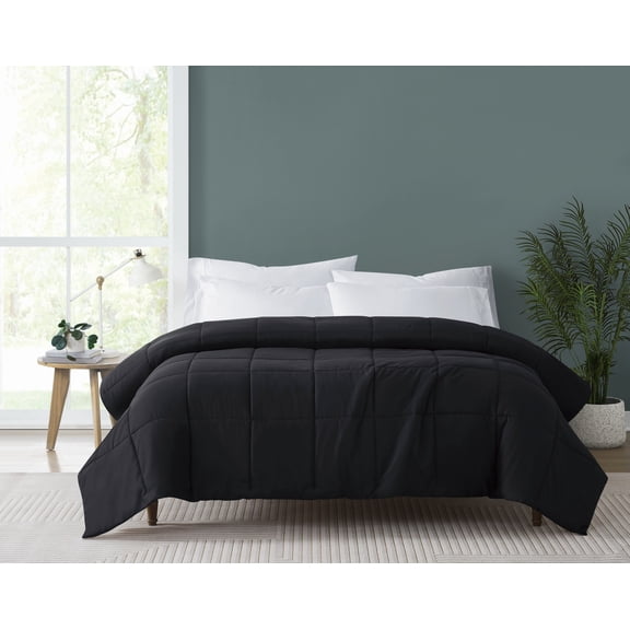 Truly Soft Everyday 100% Down Alternative King Blanket in Black, Solid Color, OEKO-TEX Certified