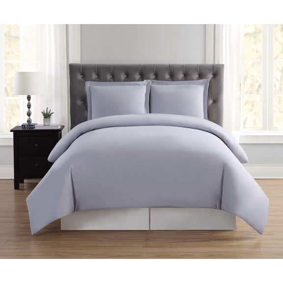 Truly Soft Everyday 100% Microfiber Polyester Lavender 3-Piece Twin/TXL Comforter Set with Removeable Cover, Solid Casual themed, Adult Bedding, OEKO-TEX Certified