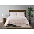 thumbnail image 1 of Truly Soft Everyday 100% Microfiber Polyester Blush 4-Piece Full/Queen Comforter Set with Removeable Cover, Solid Casual themed, Adult Bedding, OEKO-TEX Certified, 1 of 10