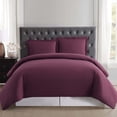 thumbnail image 1 of Truly Soft Everyday 100% Microfiber Polyester Burgundy 4-Piece King Comforter Set with Removeable Cover, Solid Casual themed, Adult Bedding, OEKO-TEX Certified, 1 of 9