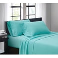 thumbnail image 1 of Truly Soft Everyday Solid Microfiber 100% Microfiber Polyester Deep Pocket Turquoise 3-Piece Twin XL, All Season, Adult Size, OEKO-TEX Certified, 1 of 11
