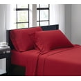 thumbnail image 1 of Truly Soft Everyday Solid Microfiber 100% Microfiber Polyester Deep Pocket Red 4-Piece Full, All Season, Adult Size, OEKO-TEX Certified, 1 of 11