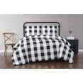 thumbnail image 1 of Truly Soft Everyday Buffalo Plaid 3-Piece King Duvet Set in Black, Polyester , Adult, All Season, OEKO-TEX Certified, 1 of 7