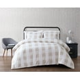 thumbnail image 1 of Truly Soft Everyday Buffalo Plaid 3-Piece Full/Queen Duvet Set in Khaki, Polyester , Adult, All Season, OEKO-TEX Certified, 1 of 8