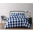 thumbnail image 1 of Truly Soft Everyday Buffalo Plaid 3-Piece King Duvet Set in Navy Blue, Polyester , Adult, All Season, OEKO-TEX Certified, 1 of 8